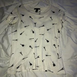 Forever 21 Guitar T-Shirt
